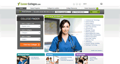 Desktop Screenshot of careercolleges.com